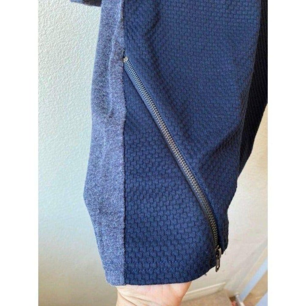 PAPILLON Textured Knit Dress Navy Size S - Picture 7 of 12